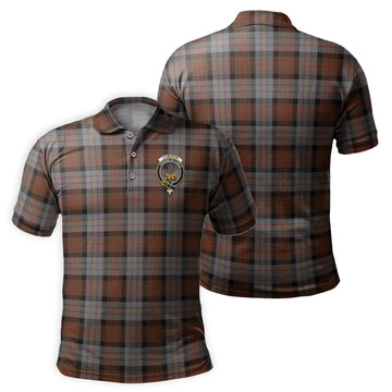 Cameron of Erracht Weathered Tartan Men's Polo Shirt with Family Crest