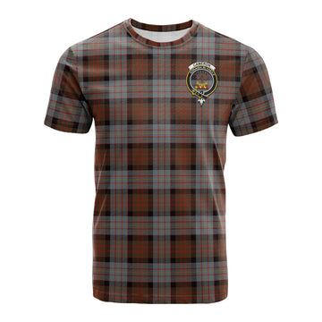 Cameron of Erracht Weathered Tartan T-Shirt with Family Crest