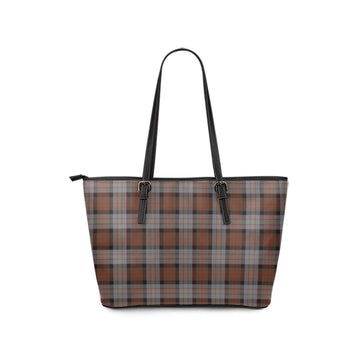 Cameron of Erracht Weathered Tartan Leather Tote Bag