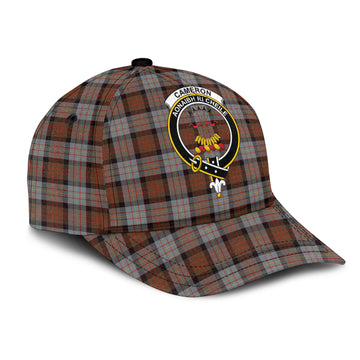 Cameron of Erracht Weathered Tartan Classic Cap with Family Crest