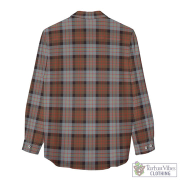 Cameron of Erracht Weathered Tartan Womens Casual Shirt with Family Crest