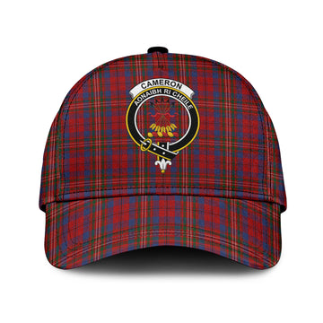 Cameron of Locheil Tartan Classic Cap with Family Crest