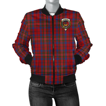 Cameron of Locheil Tartan Bomber Jacket with Family Crest