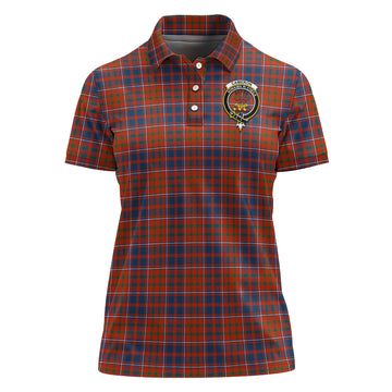 cameron-of-lochiel-ancient-tartan-polo-shirt-with-family-crest-for-women