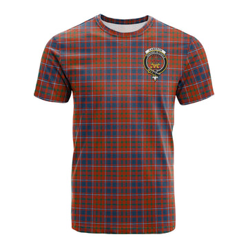 Cameron of Lochiel Ancient Tartan T-Shirt with Family Crest