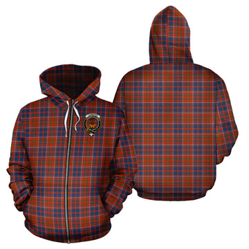 Cameron of Lochiel Ancient Tartan Hoodie with Family Crest