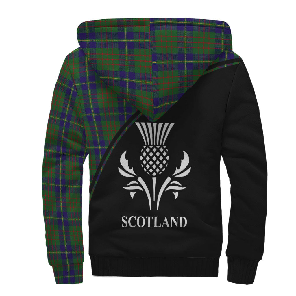 cameron-of-lochiel-hunting-tartan-sherpa-hoodie-with-family-crest-curve-style