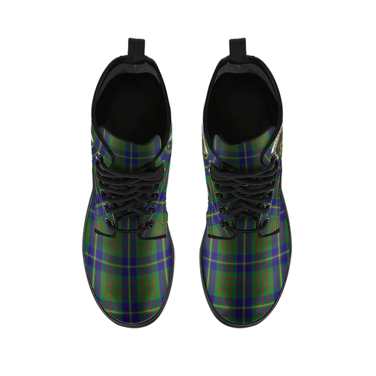 cameron-of-lochiel-hunting-tartan-leather-boots-with-family-crest