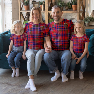 Cameron of Lochiel Modern Tartan T-Shirt with Family Crest