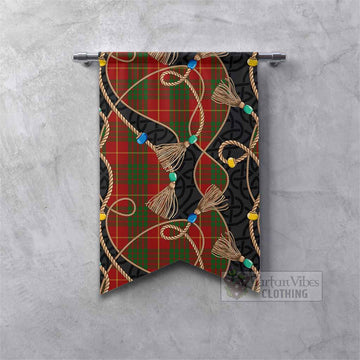 Cameron Scottish Tartan Twisted Ropes Stylized Gonfalon