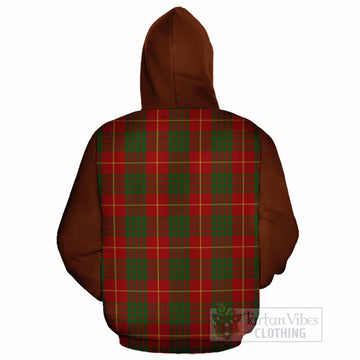 Cameron Tartan Accent Cotton Hoodie with Family Crest