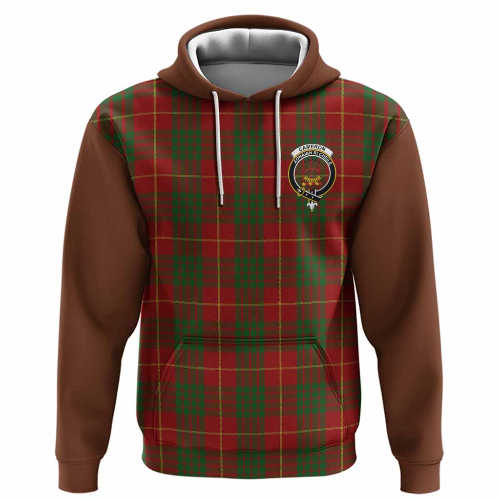 Cameron Tartan Accent Hoodie with Family Crest