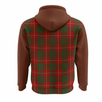 Cameron Tartan Accent Hoodie with Family Crest