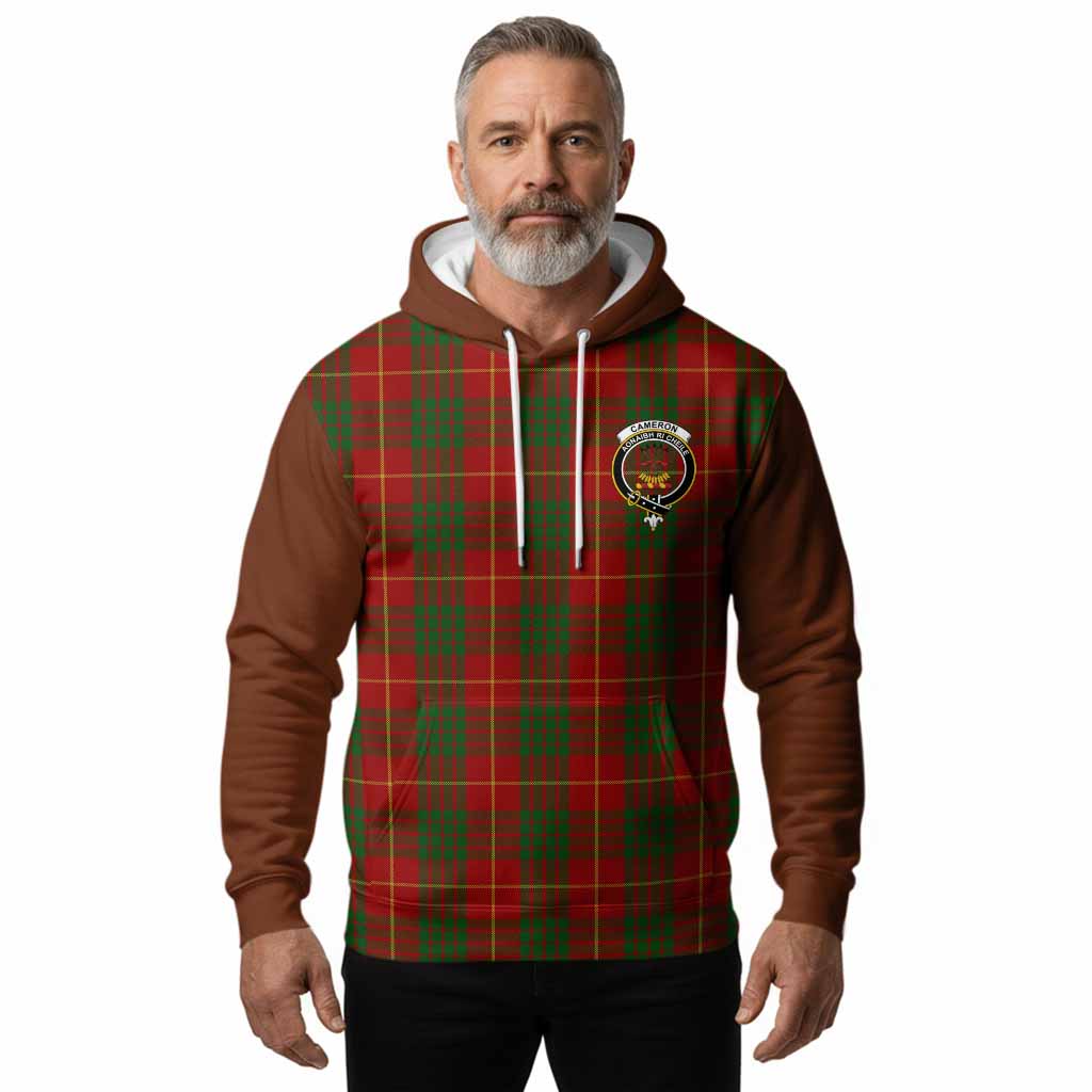 Cameron Tartan Accent Hoodie with Family Crest