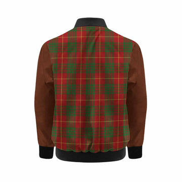 Cameron Tartan Accent Kid Bomber Jacket with Family Crest