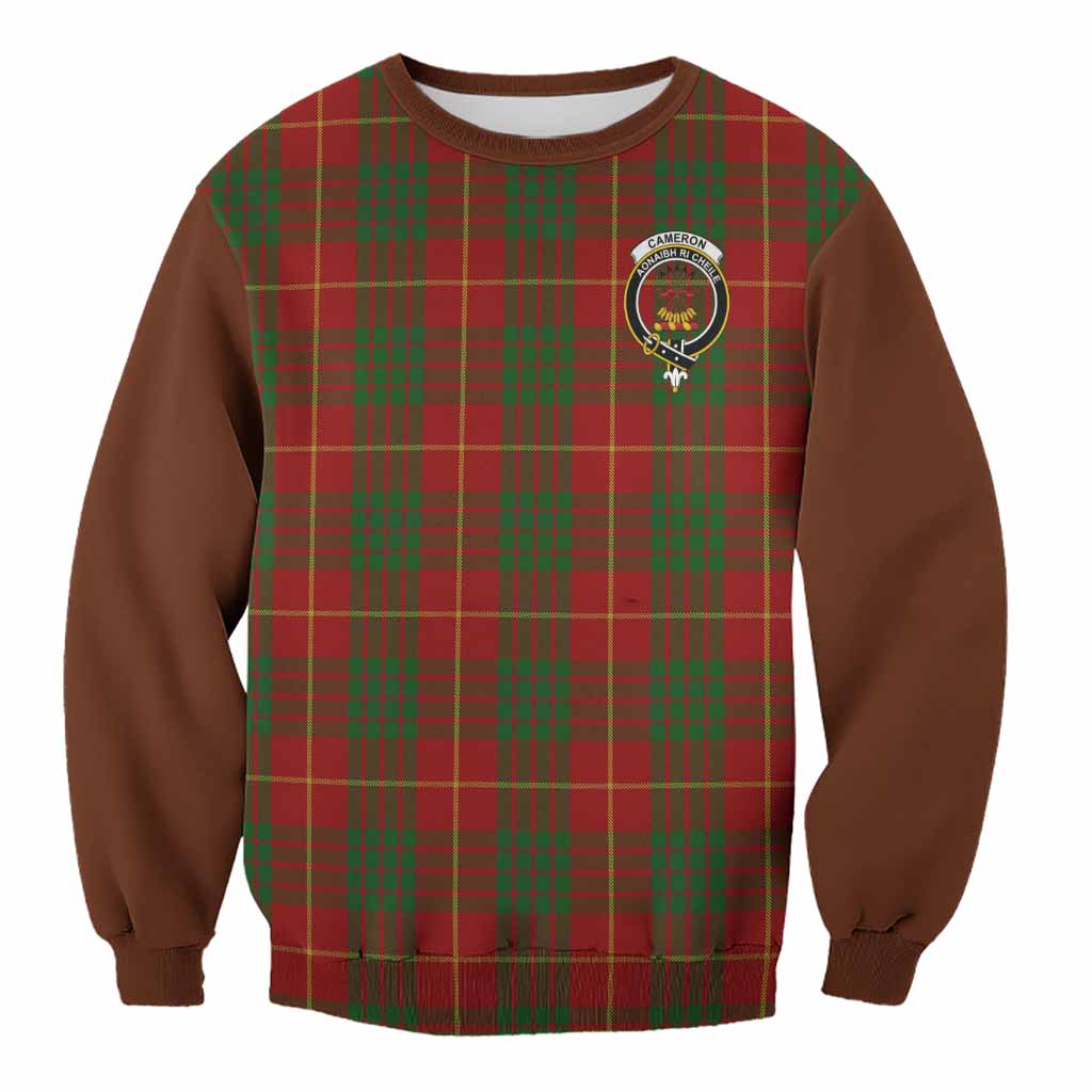 Cameron Tartan Accent Sweatshirt with Family Crest