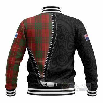 Cameron Tartan Baseball Jacket New Zealand Pattern Unique Zipper Stylized