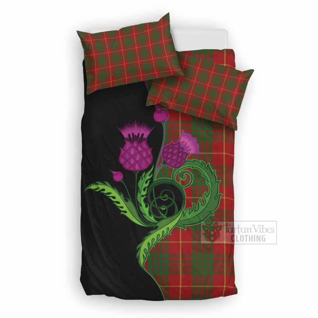 Cameron Tartan Bedding Set Traditional Scottish Thistle UK Bedding Set UK Double 79*79 inch - Tartan Vibes Clothing