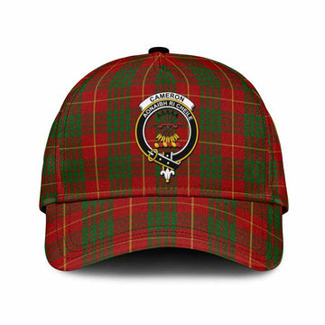 Cameron Tartan Classic Cap with Family Crest
