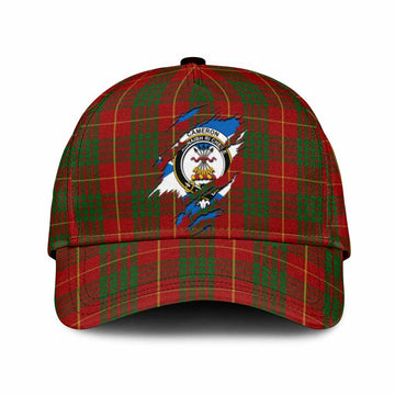 Cameron Tartan Classic Cap with Family Crest In Me Style