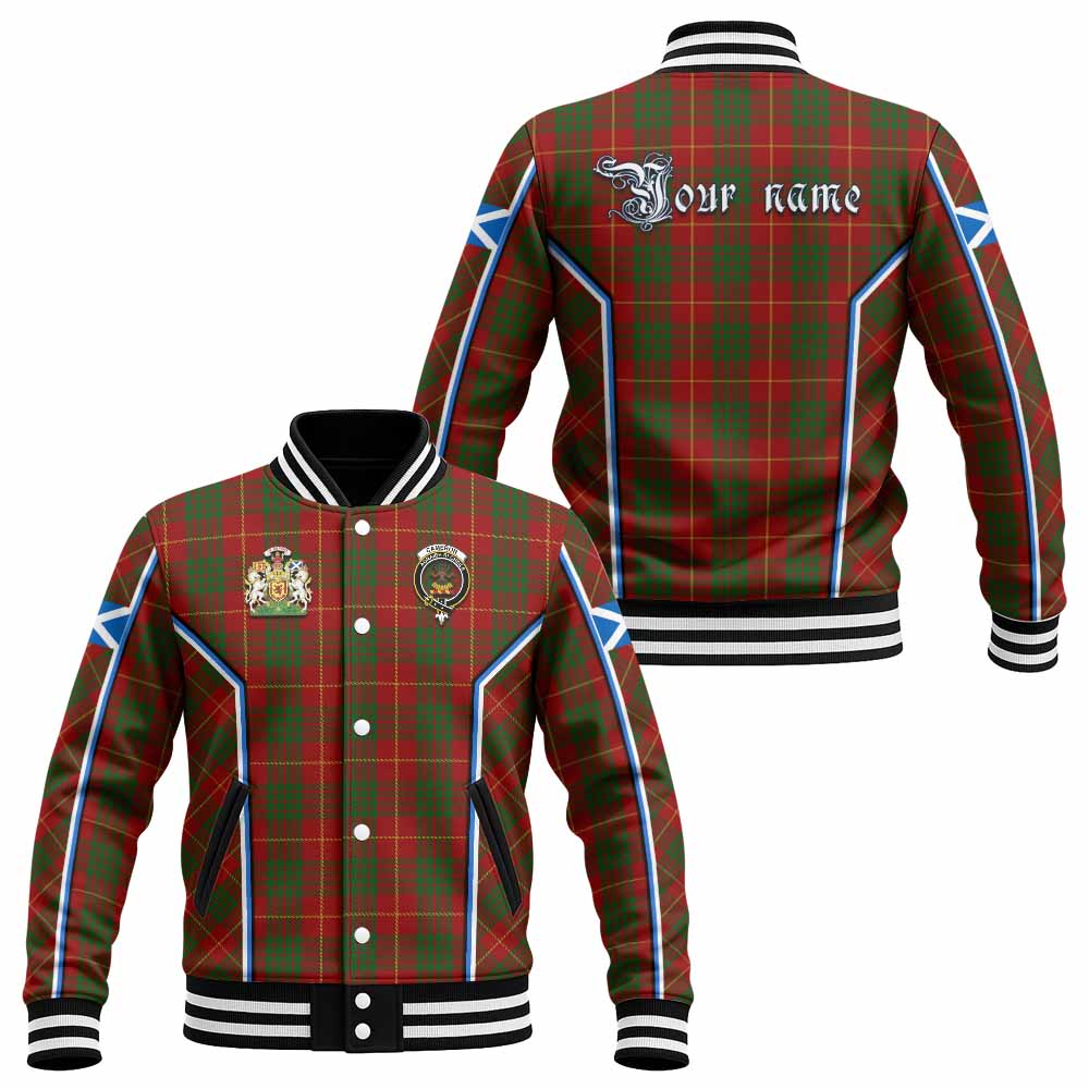 Cameron Tartan Crest Baseball Jacket Scotland Coat of Arm Flag Style - Tartan Vibes Clothing