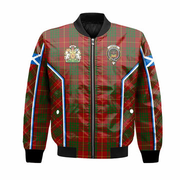 Cameron Tartan Crest Bomber Jacket Scotland Coat of Arm Flag Style
