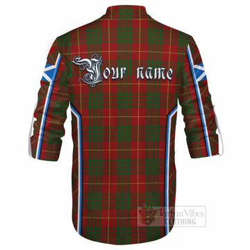 Cameron Tartan Crest Ghillie Kilt Shirt Scotland Coat of Arm Flag Style