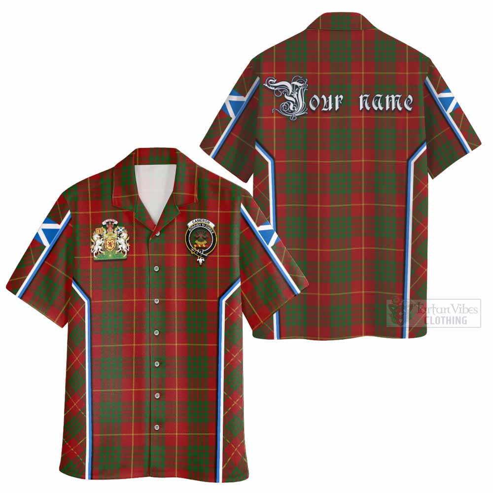 Cameron Tartan Crest Hawaiian Shirt Scotland Coat of Arm Flag Style - Tartan Vibes Clothing
