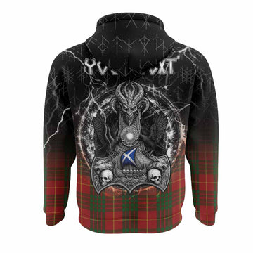Cameron Tartan Crest Hoodie Celtic Odin's Raven Legacy