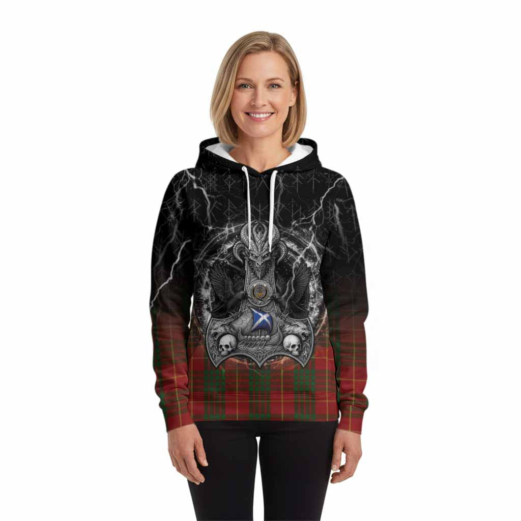 Cameron Tartan Crest Hoodie Celtic Odin's Raven Legacy