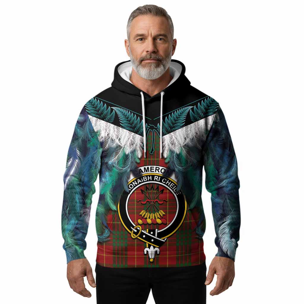 Cameron Tartan Crest Hoodie New Zealand Maori Korowai Cloak