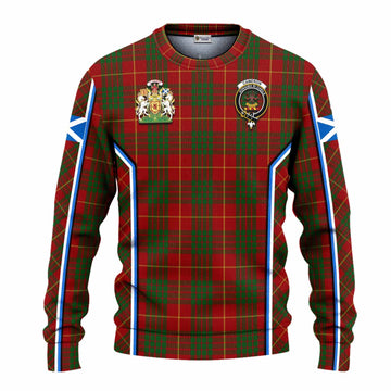 Cameron Tartan Crest Knitted Sweater Scotland Coat of Arm Flag Style - Tartan Vibes Clothing