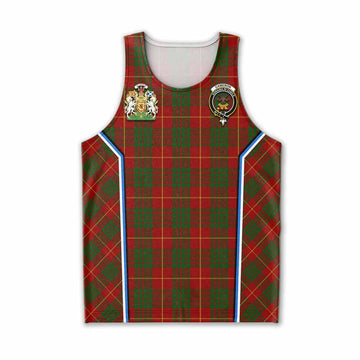 Cameron Tartan Crest Men Tank Top Scotland Coat of Arm Flag Style