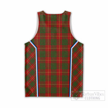 Cameron Tartan Crest Men Tank Top Scotland Coat of Arm Flag Style