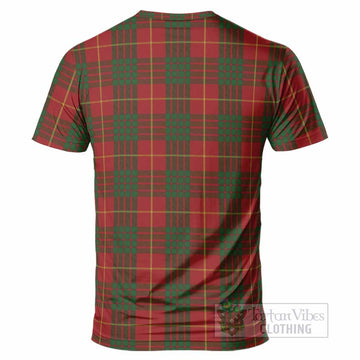 Cameron Tartan Crest T-Shirt Ferocious Lion Style