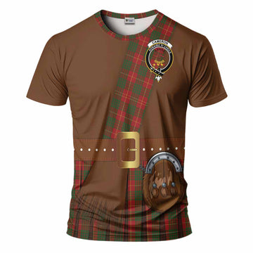 Cameron Tartan Crest T-Shirt Kilt Costume Style