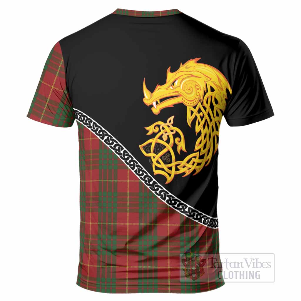 Cameron Tartan Crest T-Shirt Legendary Dragon Knot Half Style