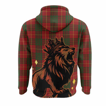 Cameron Tartan Family Crest Hoodie Crowned Lion Roaring