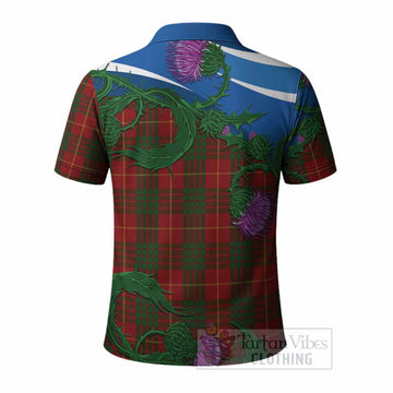 Cameron Tartan Family Crest Polo Shirt Thistle in Minimalism