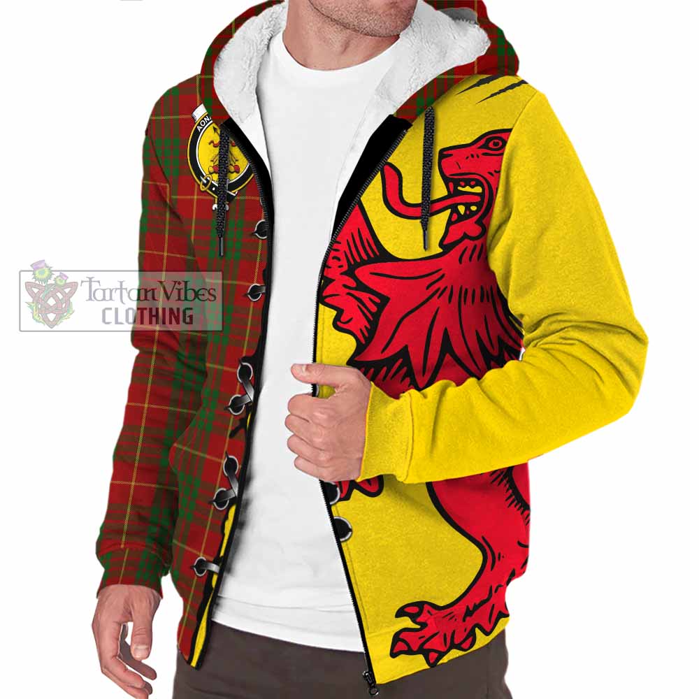 Cameron Tartan Family Crest Sherpa Hoodie Lion Rampant Honor - Tartan Vibes Clothing