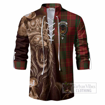 Cameron Tartan Ghillie Shirt Roaring Lion Heritage