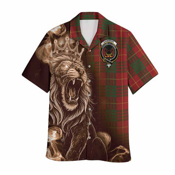 Cameron Tartan Hawaiian Shirt Roaring Lion Heritage