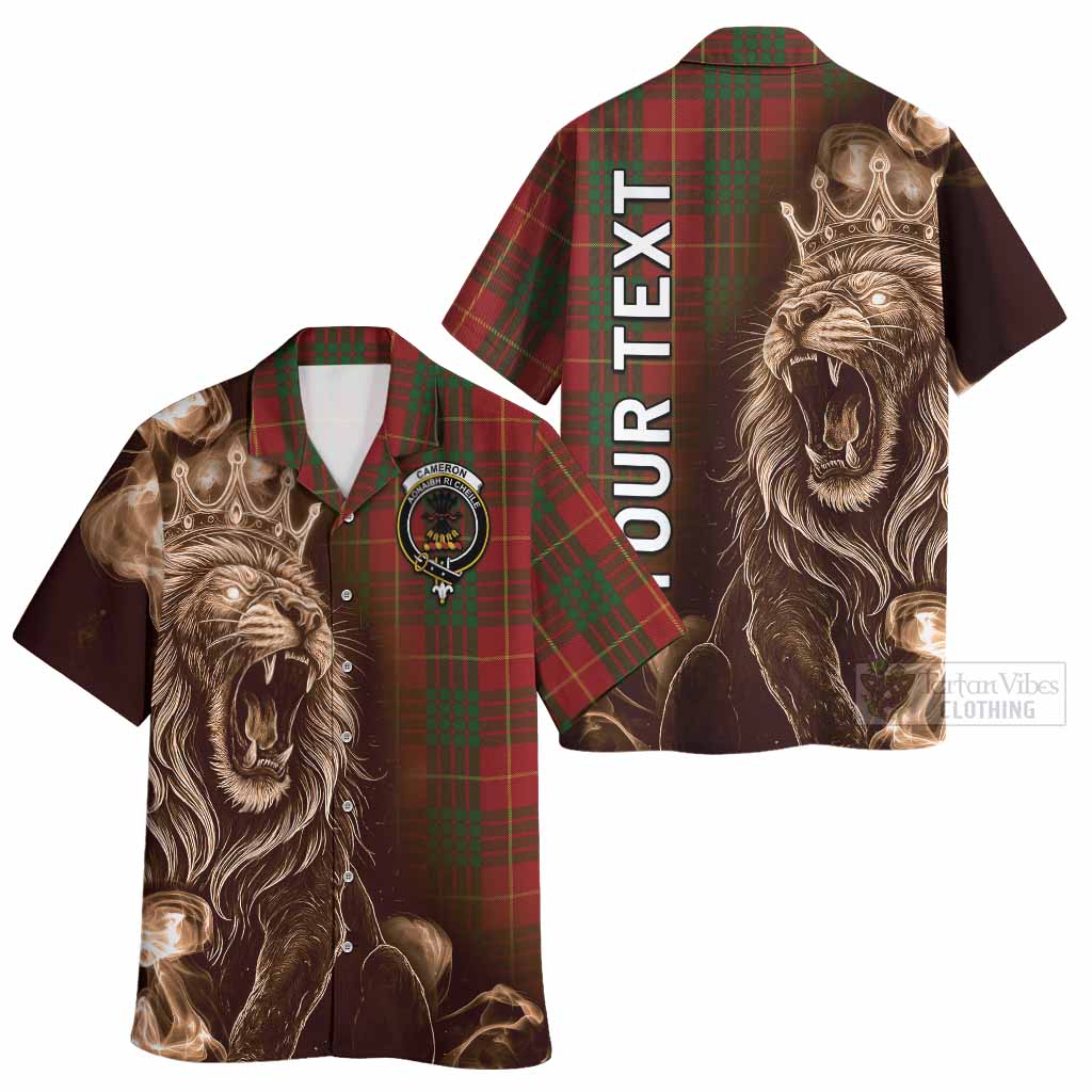 Cameron Tartan Hawaiian Shirt Roaring Lion Heritage