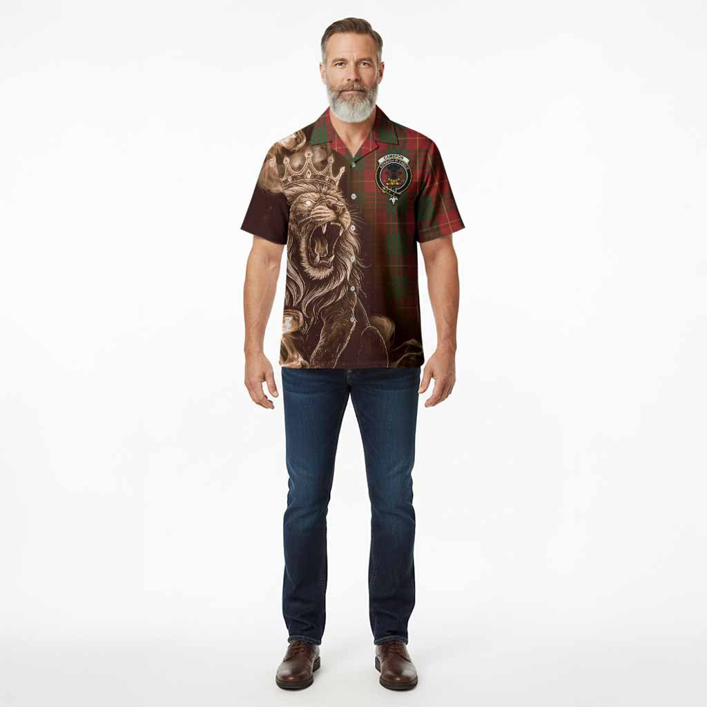 Cameron Tartan Hawaiian Shirt Roaring Lion Heritage