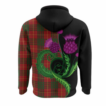 Cameron Tartan Hoodie Traditional Scottish Thistle