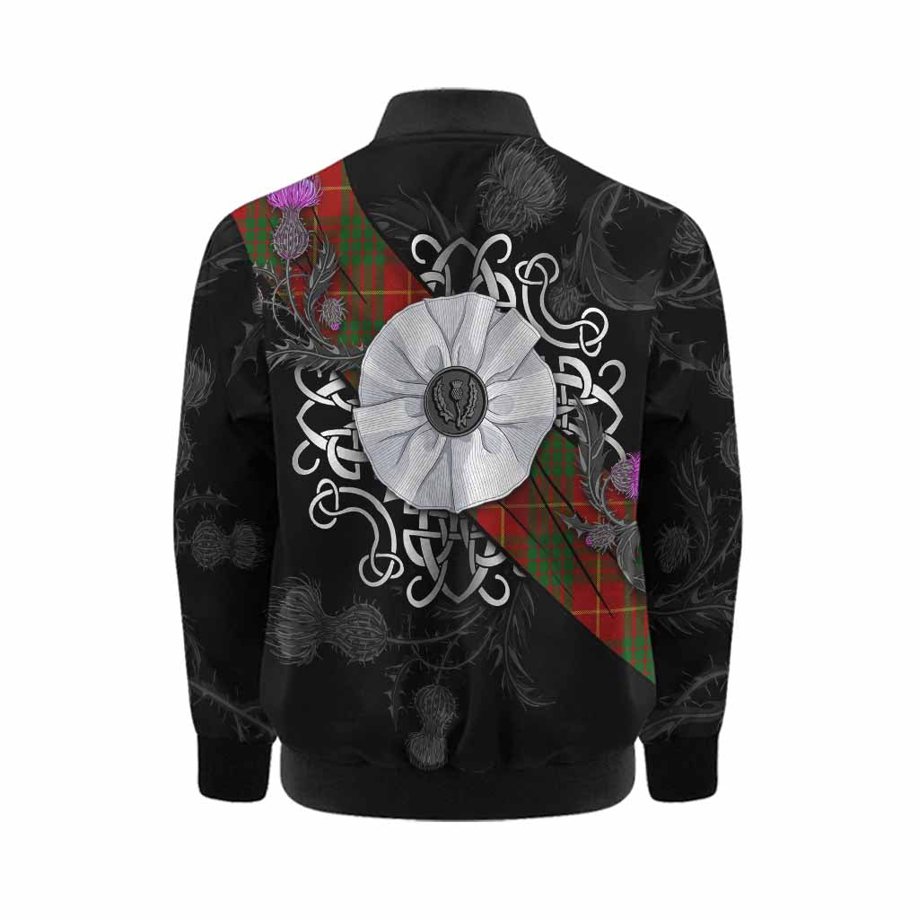 Cameron Tartan Kid Bomber Jacket Jacobite White Rose Kid - Tartan Vibes Clothing