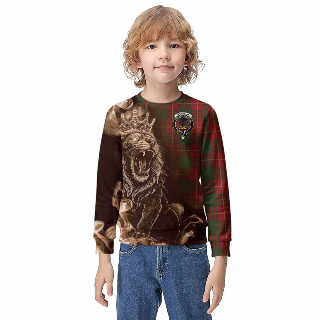 Cameron Tartan Kid Knitted Sweatshirt Roaring Lion Heritage