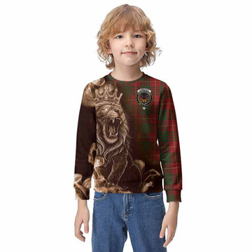 Cameron Tartan Kid Knitted Sweatshirt Roaring Lion Heritage