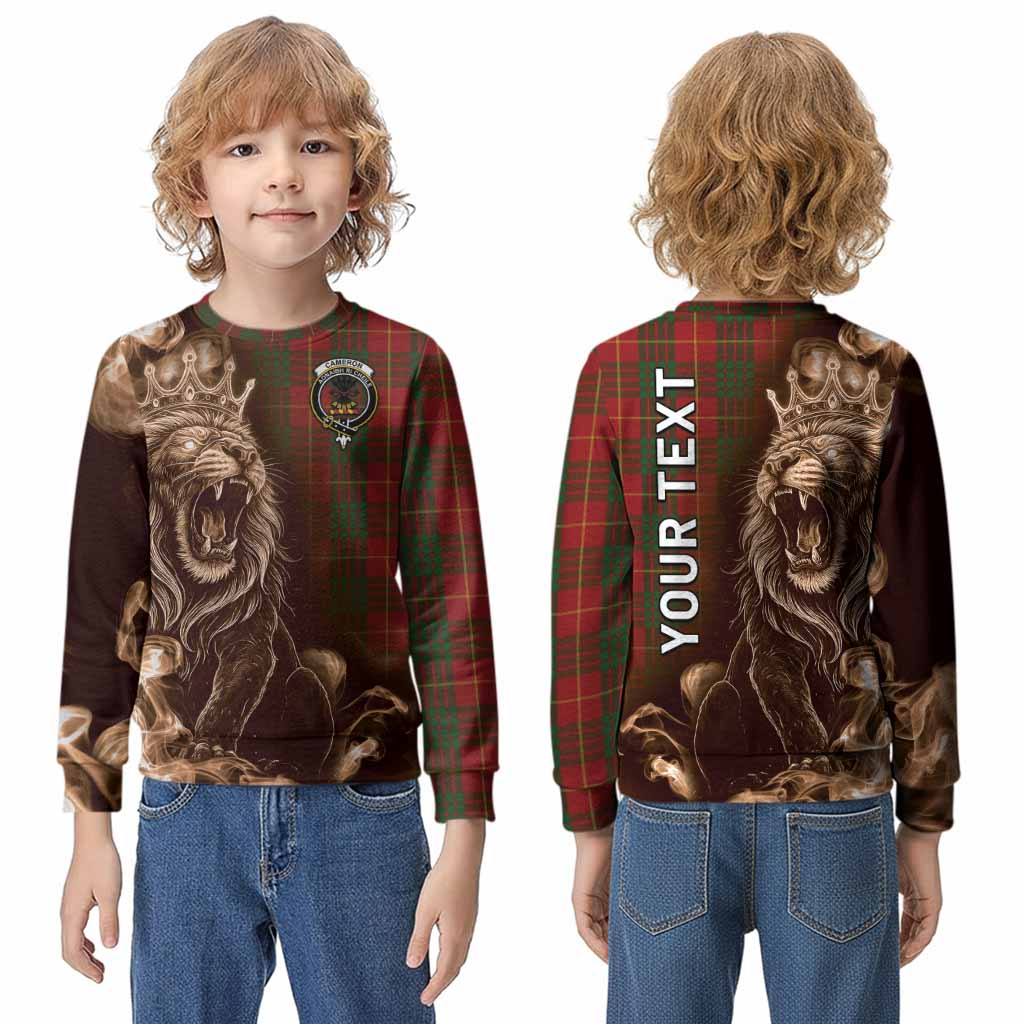 Cameron Tartan Kid Knitted Sweatshirt Roaring Lion Heritage