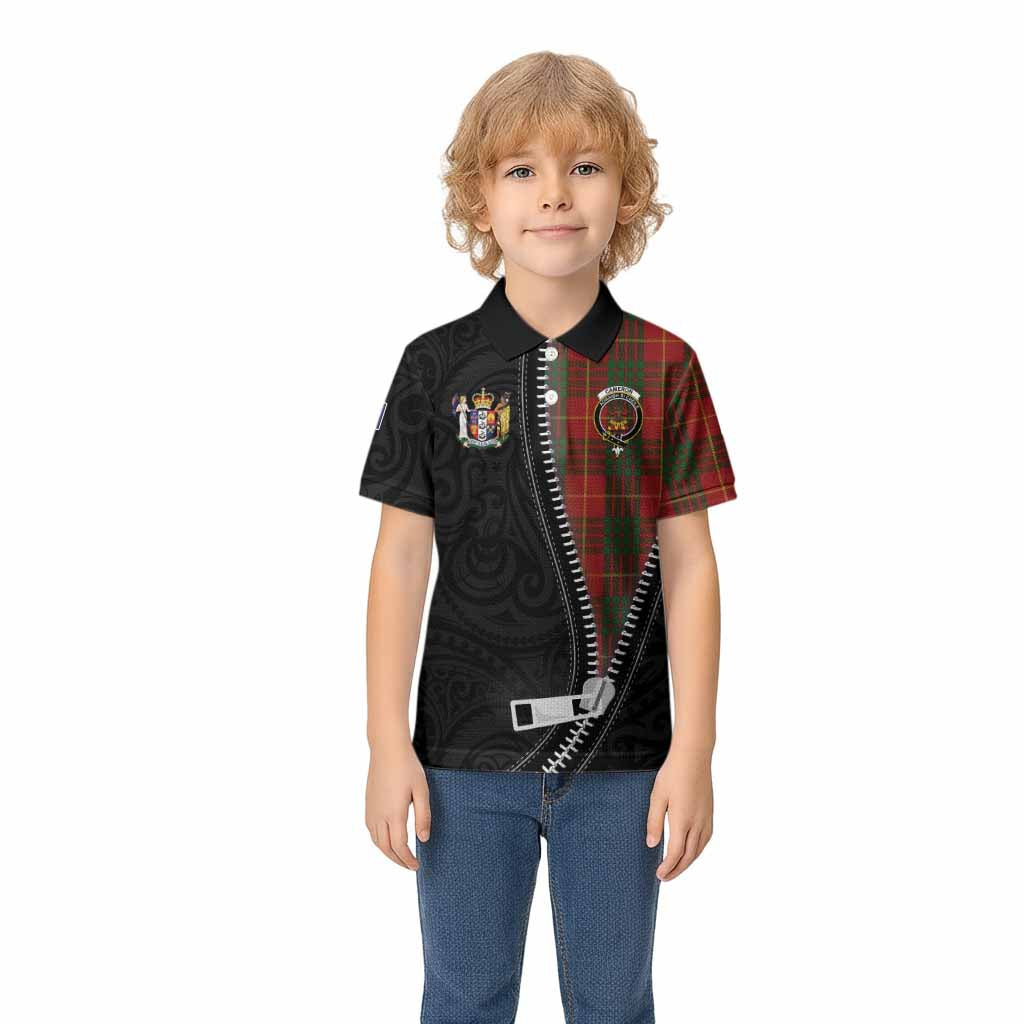 Cameron Tartan Kid Polo Shirt New Zealand Pattern Unique Zipper Stylized